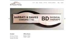 Desktop Screenshot of bdphysicaltherapy.com