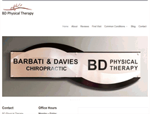 Tablet Screenshot of bdphysicaltherapy.com